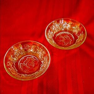 2 Princess House Fantasia 5.5 inch dessert dishes/bowls